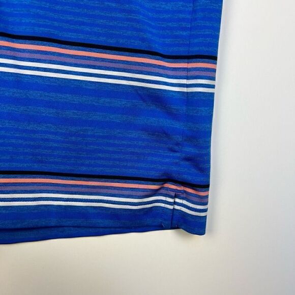 Nike Golf Dri Fit Men’s Polo Short Sleeve Collared Striped Athletic Shirt size L - Picture 9 of 10